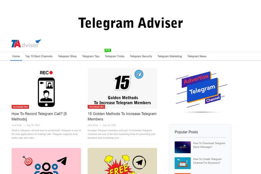 Telegram Adviser