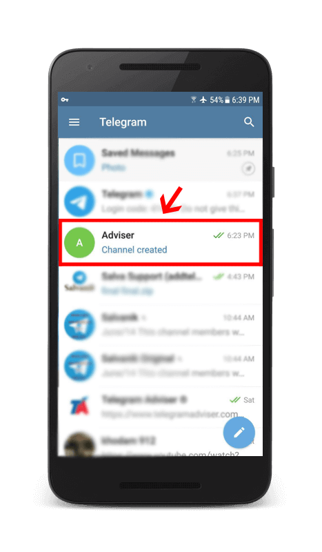 telegram app open